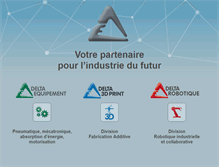 Tablet Screenshot of delta-equipement.fr